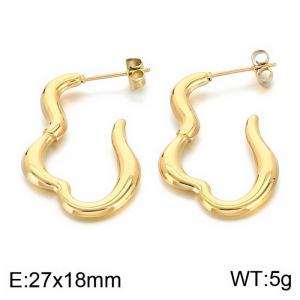 SS Gold-Plating Earring - KE113668-SP