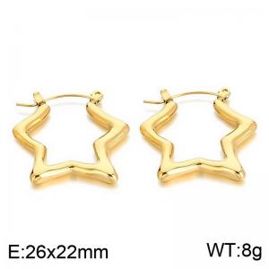 SS Gold-Plating Earring - KE113671-SP