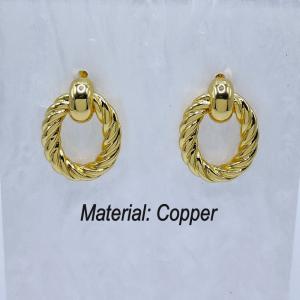 Copper Earring - KE113748-TJG