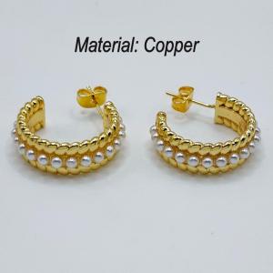 Copper Earring - KE113782-TJG