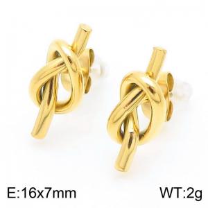 SS Gold-Plating Earring - KE113821-KFC