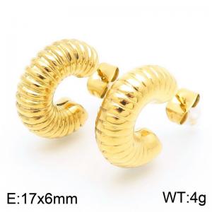 SS Gold-Plating Earring - KE113882-KFC