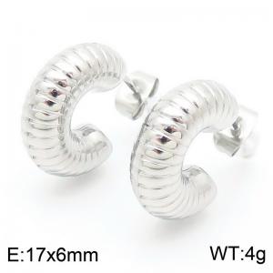 Stainless Steel Earring - KE113883-KFC