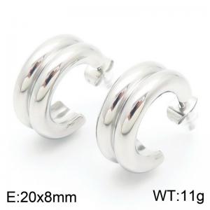 Stainless Steel Earring - KE113885-KFC