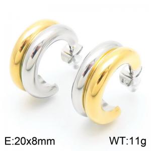 SS Gold-Plating Earring - KE113886-KFC