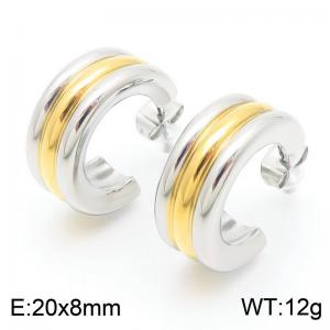 SS Gold-Plating Earring - KE113891-KFC