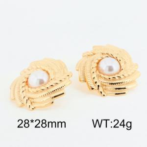 SS Gold-Plating Earring - KE114430-MI