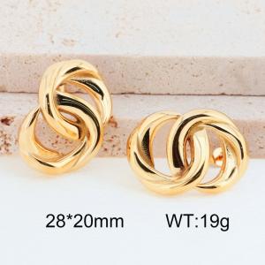 SS Gold-Plating Earring - KE114435-MI
