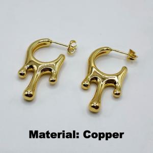 Copper Earring - KE114572-TJG