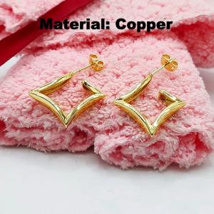 Copper Earring - KE114583-TJG