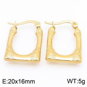 SS Gold-Plating Earring - KE118548-HF