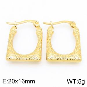SS Gold-Plating Earring - KE118550-HF