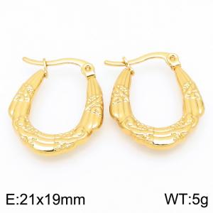 SS Gold-Plating Earring - KE118552-HF