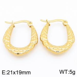 SS Gold-Plating Earring - KE118553-HF