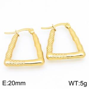 SS Gold-Plating Earring - KE118554-HF