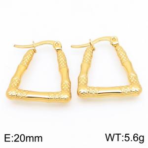 SS Gold-Plating Earring - KE118555-HF