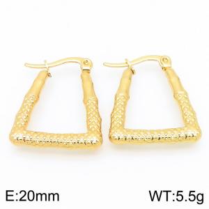 SS Gold-Plating Earring - KE118556-HF