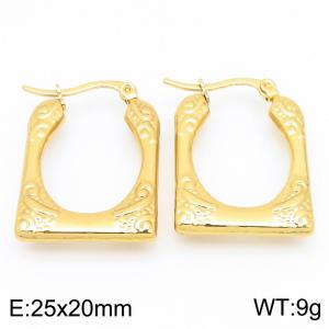 SS Gold-Plating Earring - KE118558-HF