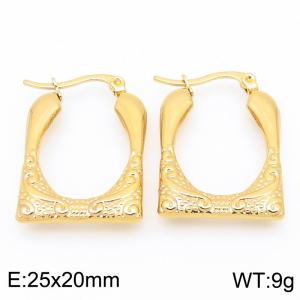 SS Gold-Plating Earring - KE118559-HF