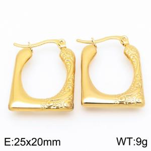 SS Gold-Plating Earring - KE118560-HF