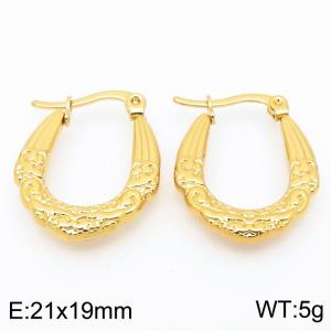 SS Gold-Plating Earring - KE118562-HF