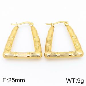 SS Gold-Plating Earring - KE118564-HF