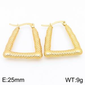 SS Gold-Plating Earring - KE118565-HF