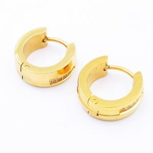 Stainless Steel Stone&Crystal Earring - KE119167-WM