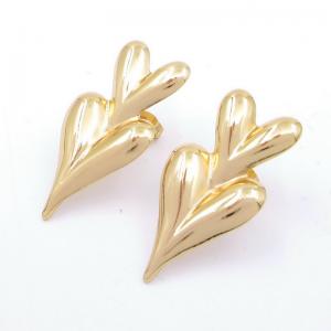 SS Gold-Plating Earring - KE119523-AQ