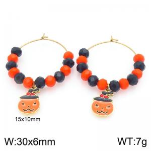 SS Gold-Plating Earring - KE120952-Z