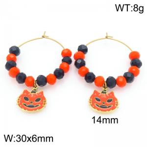 SS Gold-Plating Earring - KE120954-Z