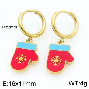 SS Gold-Plating Earring - KE121046-Z