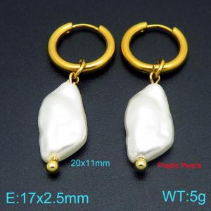 SS Gold-Plating Earring - KE122085-Z
