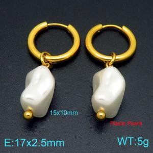 SS Gold-Plating Earring - KE122087-Z