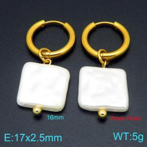 SS Gold-Plating Earring - KE122089-Z