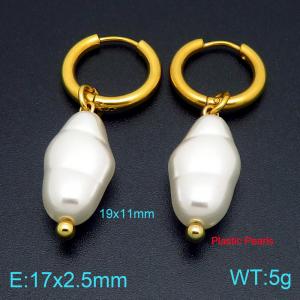 SS Gold-Plating Earring - KE122093-Z