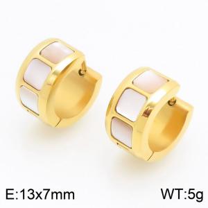 SS Gold-Plating Earring - KE122452-WM