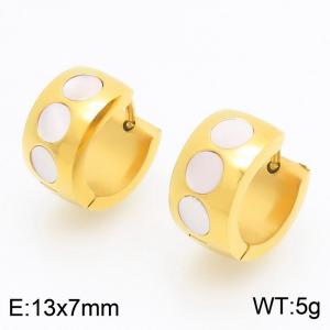 SS Gold-Plating Earring - KE122454-WM