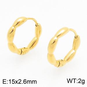 SS Gold-Plating Earring - KE122473-WM