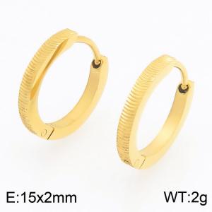 SS Gold-Plating Earring - KE122475-WM