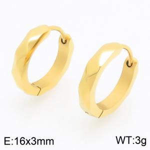 SS Gold-Plating Earring - KE122495-WM