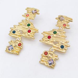 SS Gold-Plating Earring - KE122656-SP