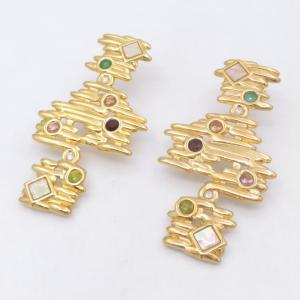 SS Gold-Plating Earring - KE122657-SP