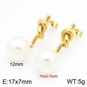 SS Gold-Plating Earring - KE123069-Z