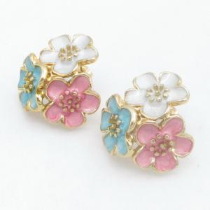 SS Gold-Plating Earring - KE123771-SP