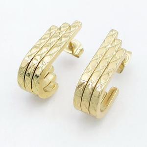 SS Gold-Plating Earring - KE123803-SP