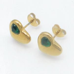 Stainless Steel Stone&Crystal Earring - KE123897-JW