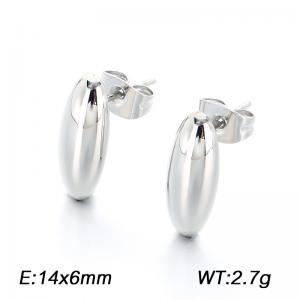 Stainless steel earrings for fashionable jewelry are suitable for daily wear and can be given as gifts to ladies - KE123974-GC
