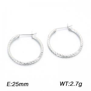 Stainless steel earrings for fashionable jewelry are suitable for daily wear and can be given as gifts to ladies - KE123979-GC