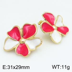 SS Gold-Plating Earring - KE134203-SP